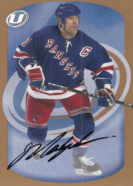 AUTO karta MARK MESSIER 01-02 BAP Ultimate Memorabilia Autograph Gold